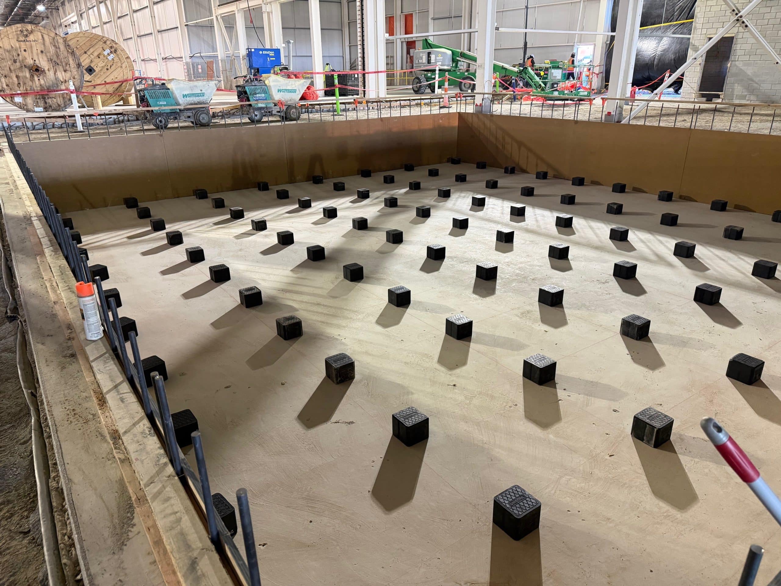 RT Blocks for resilient vibration isolation support